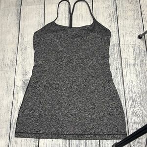 Lululemon Power Pose Tank in Black Heather